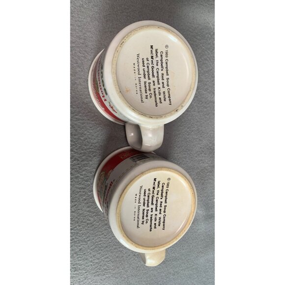 Vintage Campbells Soup Mugs Set Of 2 - Homestyle & Mm! Mm! Good! - Picture 6 of 8